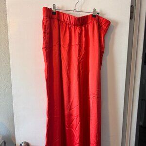 Ultra Wide Leg Coral Pants